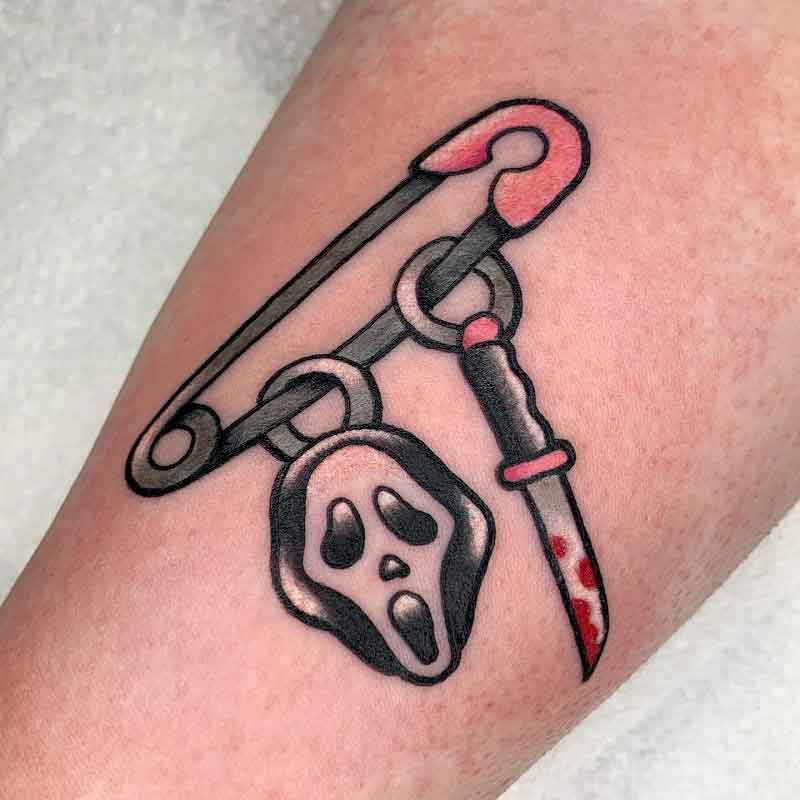 Simple Ghostface Tattoo 2