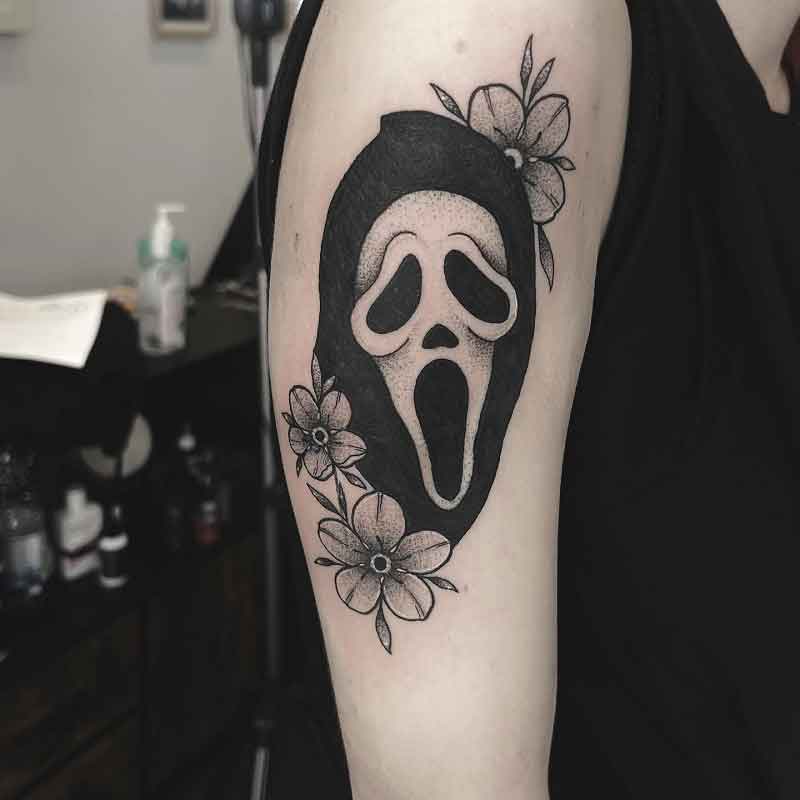 Simple Ghostface Tattoo 3