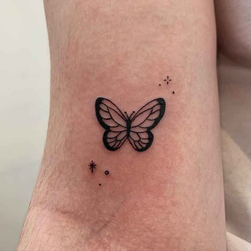 Simple Small Butterfly Tattoo 1