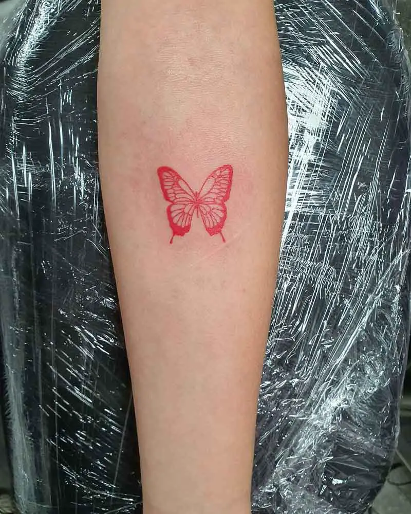 Simple Small Butterfly Tattoo 2