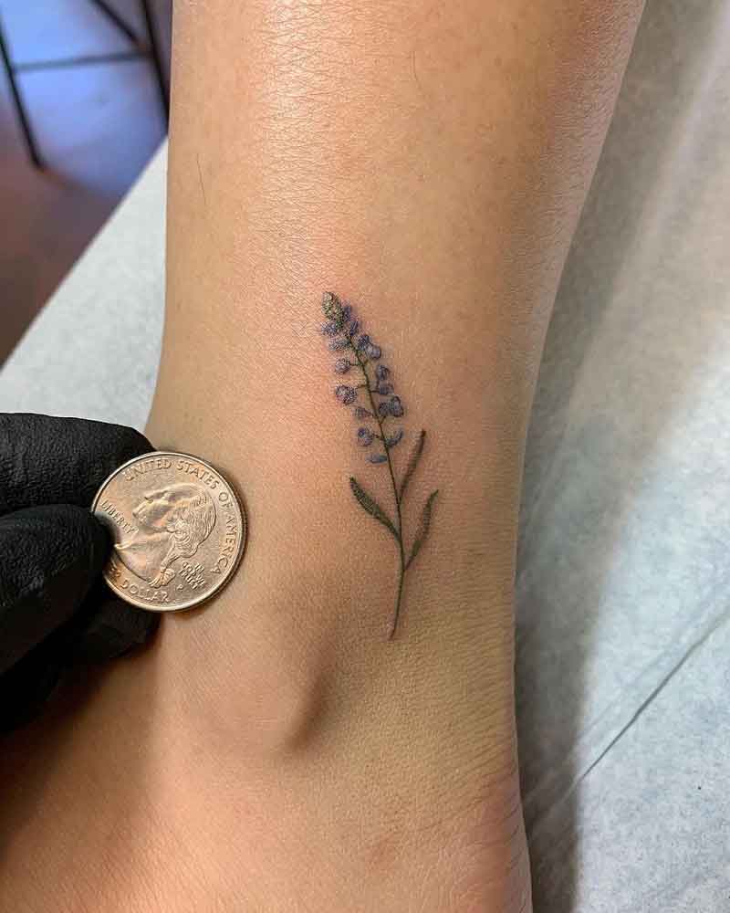 Small Bluebonnet Tattoo 2