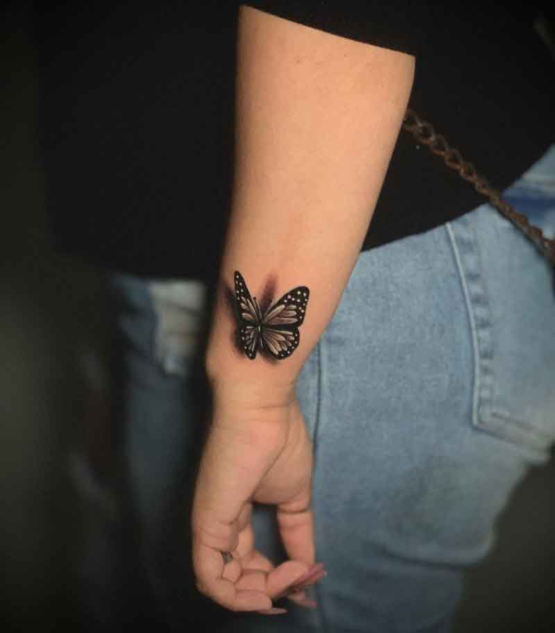 Small Butterfly Tattoos On Wrist 1