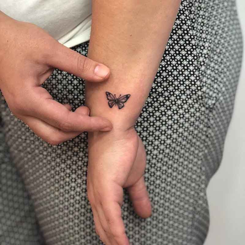 Small Butterfly Tattoos On Wrist 2