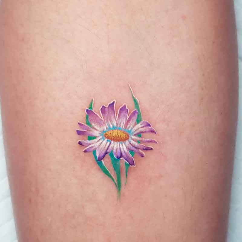 Small September Birth Flower Tattoo 3