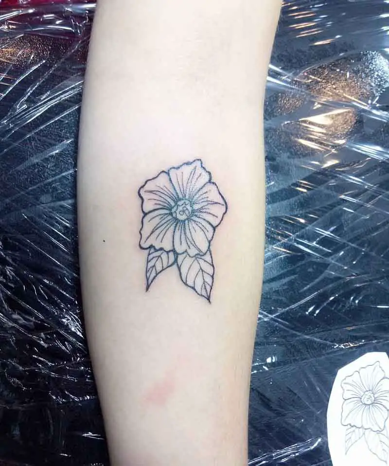 Small September Birth Flower Tattoo 4