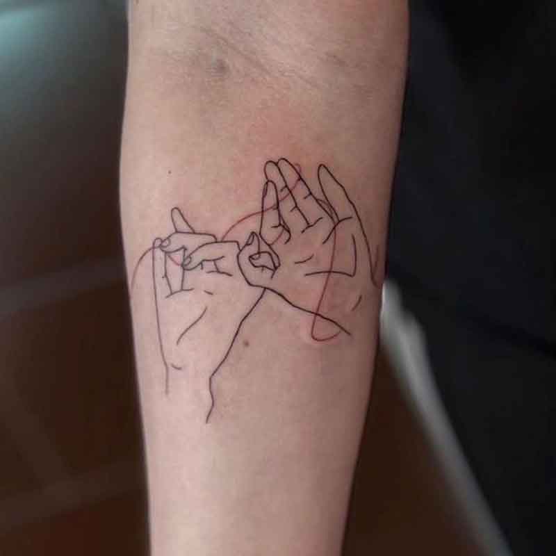 Soulmate Couple Finger Tattoos 1