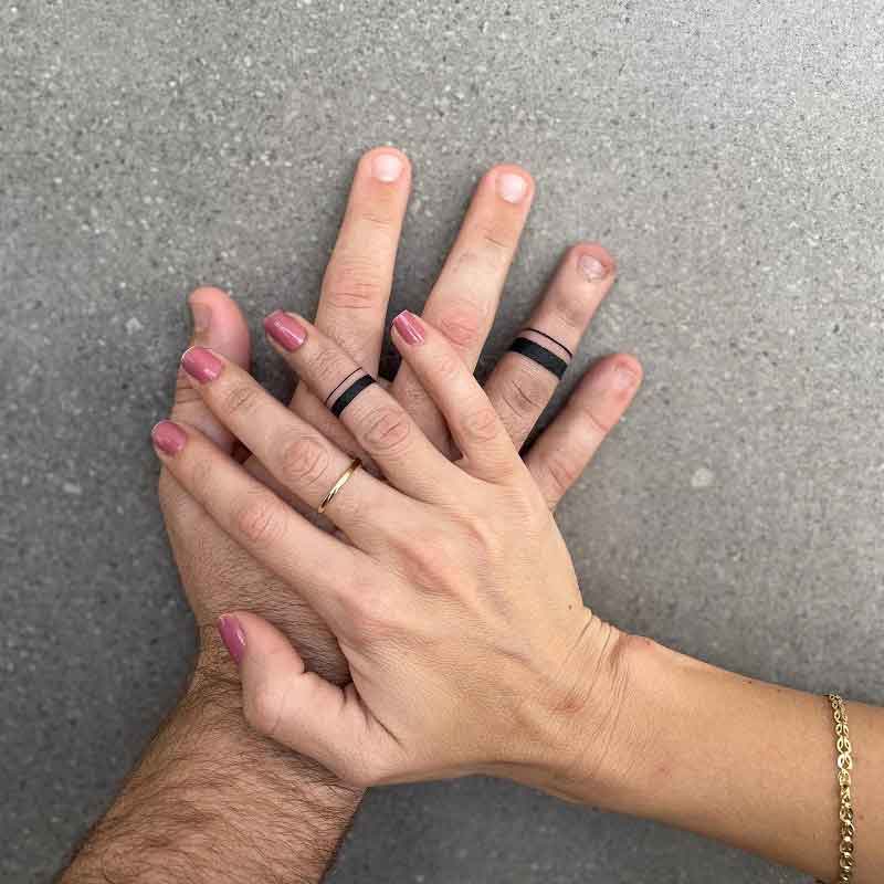 Soulmate Wedding Ring Tattoos 2