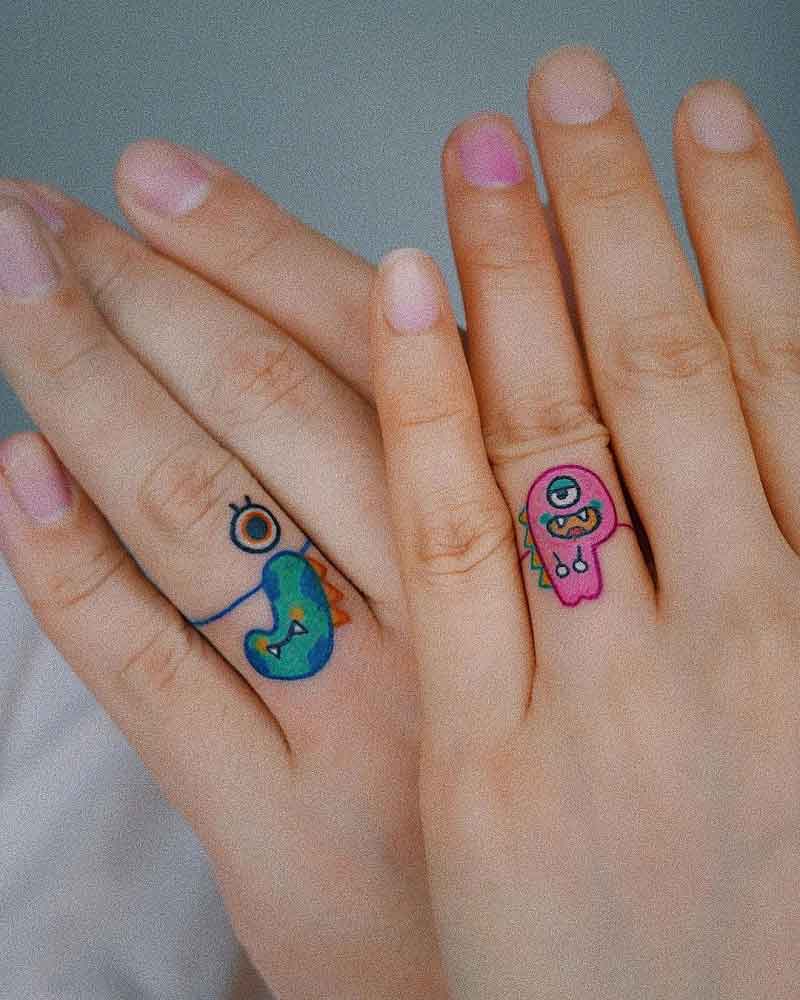 Soulmate Wedding Ring Tattoos 3