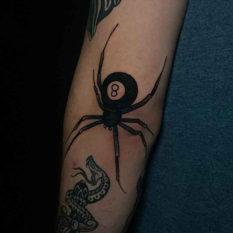 Spider Tattoo Elbow 2