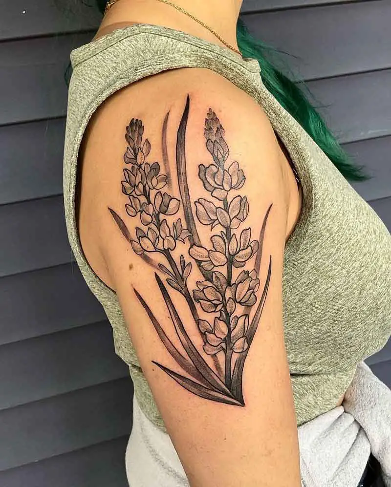 Texas Bluebonnet Tattoo 1