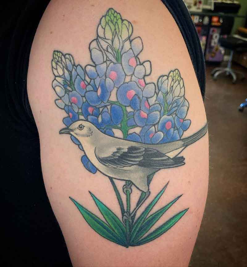 Texas Bluebonnet Tattoo 2