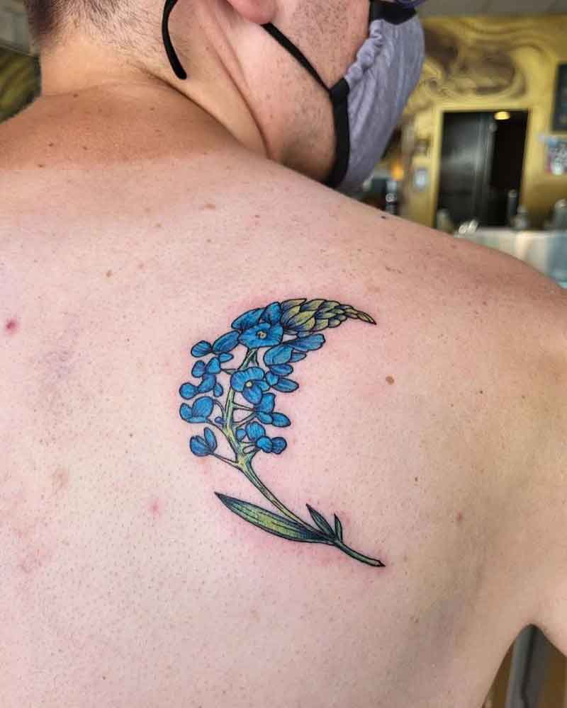 Texas Bluebonnet Tattoo 4