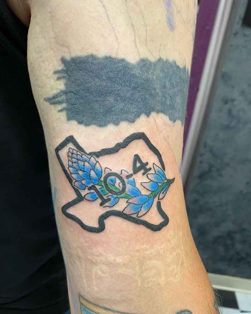 Texas Bluebonnet Tattoo 5