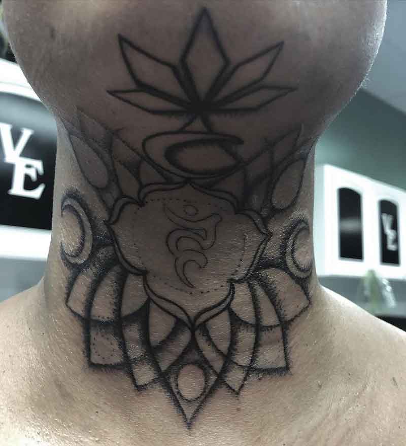 Throat Chakra Tattoo 1