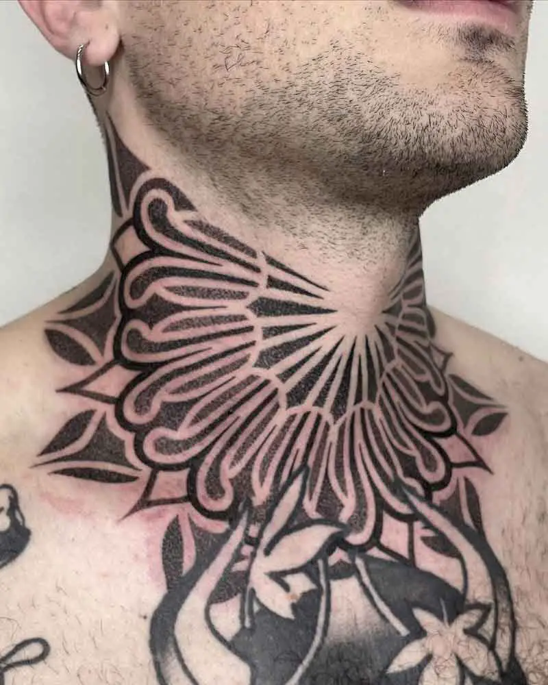 Throat Tattoo Ideas 2