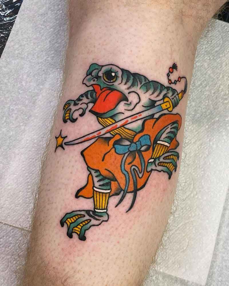 Traditional Japanese Frog Tattoo 4