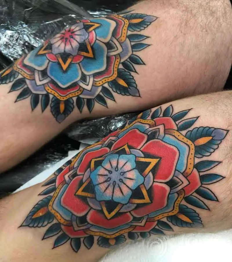 Traditional Knee Tattoo 2