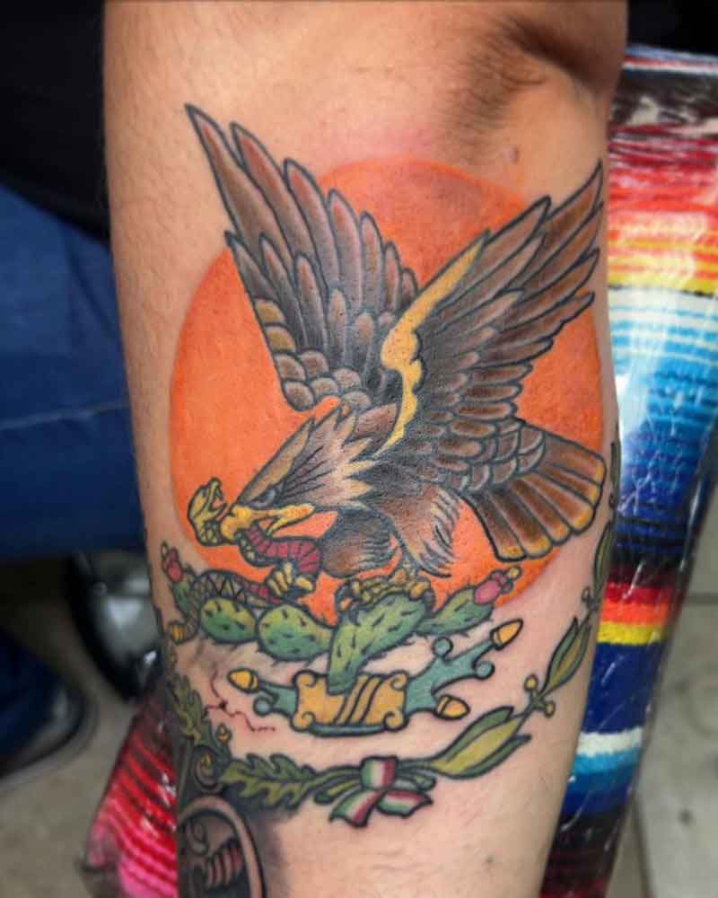 Traditional Mexican Eagle Tattoo 1