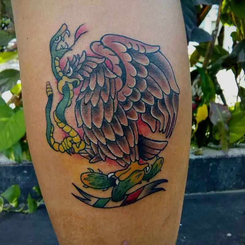 Traditional Mexican Eagle Tattoo 3