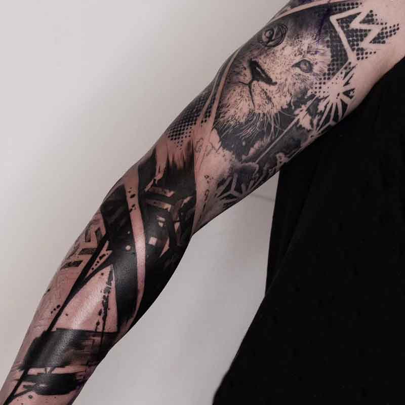 Trash Polka Tattoo Sleeve 2