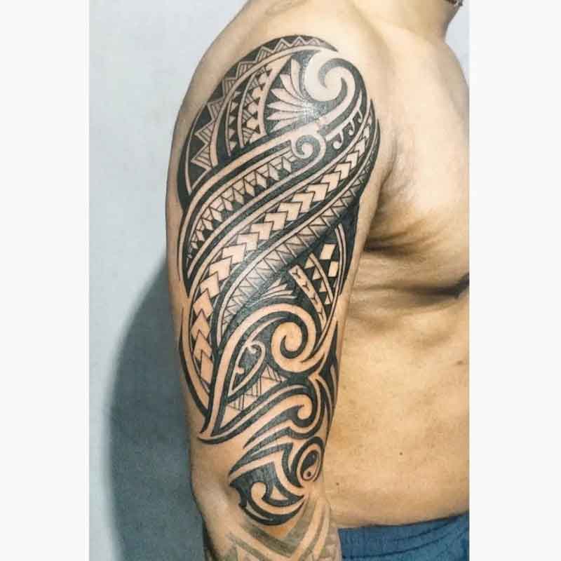 Tribal Shoulder Tattoos For Men 3