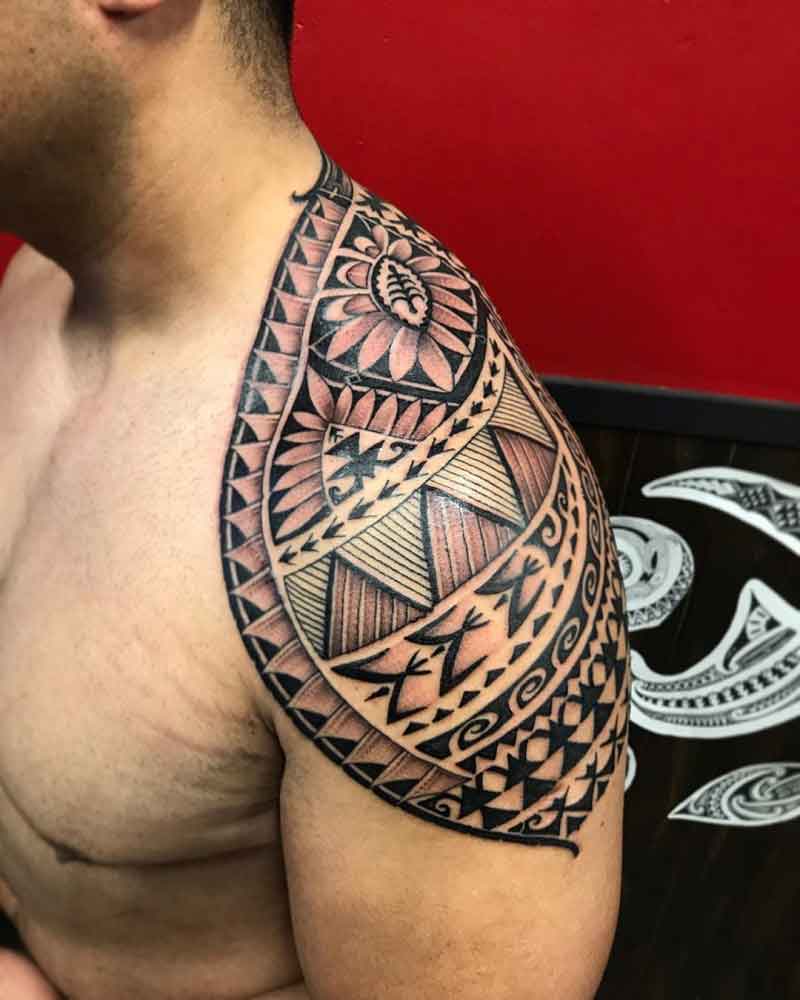 Tribal Shoulder Tattoos For Men 4