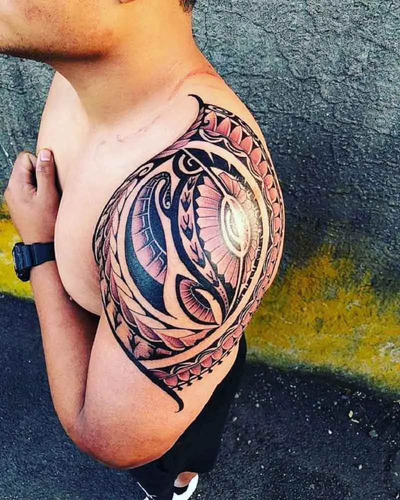 Tribal Shoulder Tattoos For Men 5