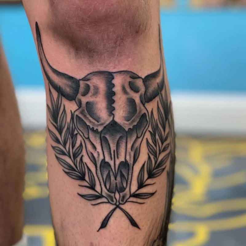 Under Knee Tattoos 3