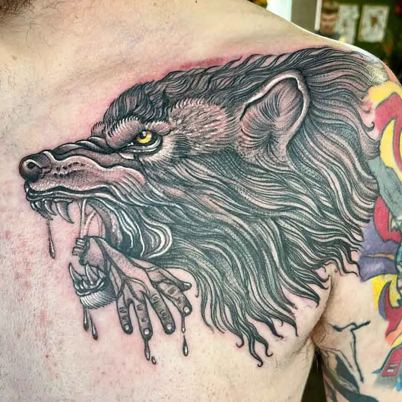 Viking Fenrir Tattoo 3