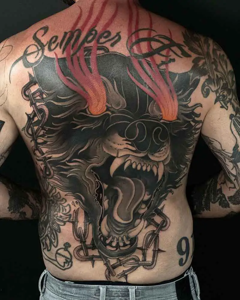 Viking Fenrir Tattoo 4