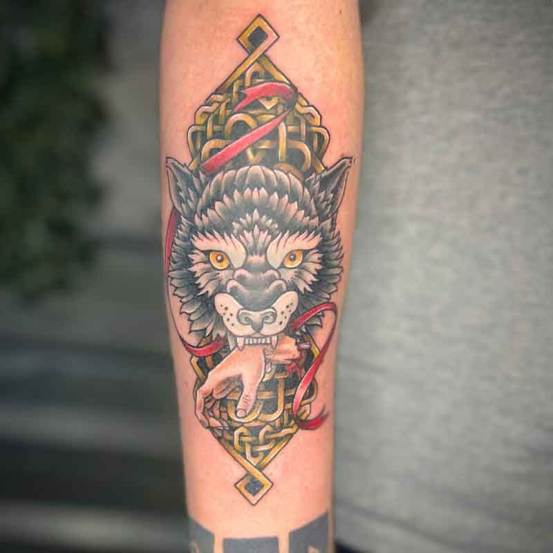 Viking Fenrir Tattoo 5