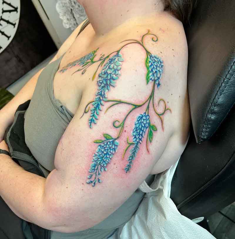 Wisteria Flower Tattoo 1