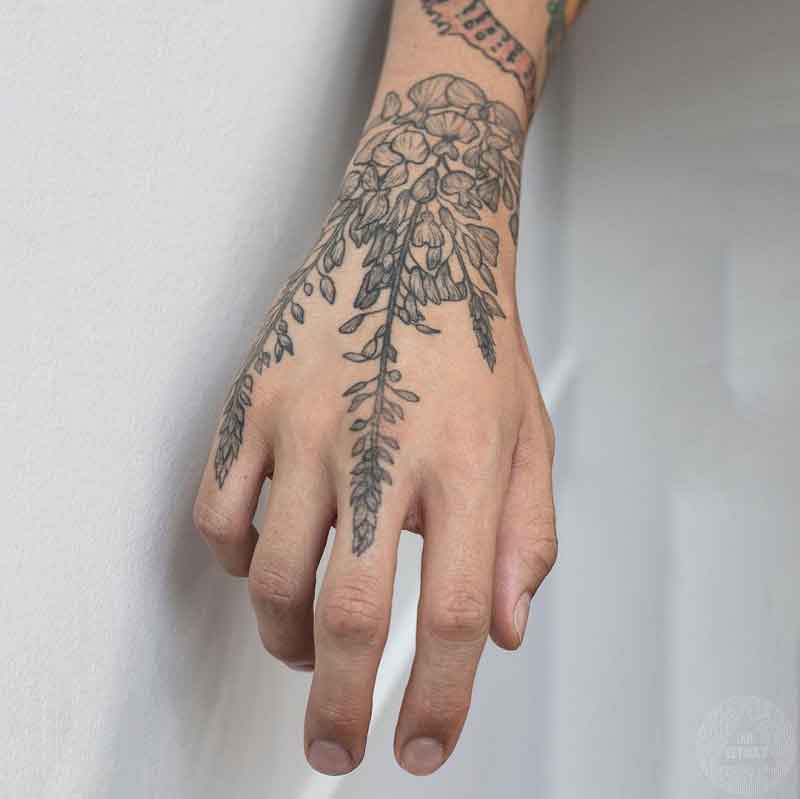 Wisteria Tattoo Design 4