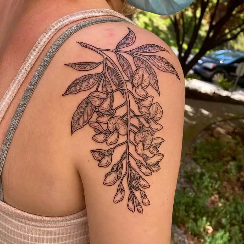 Wisteria Tattoo Meaning 2
