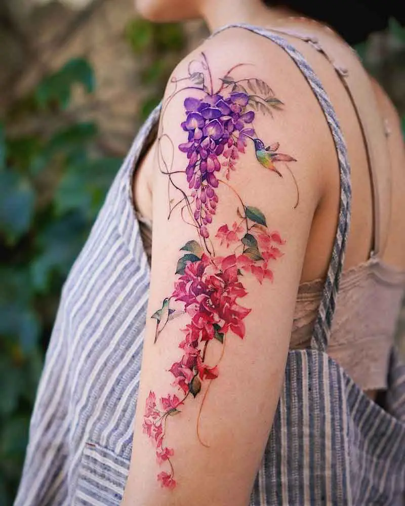 Wisteria Tattoo Meaning 3