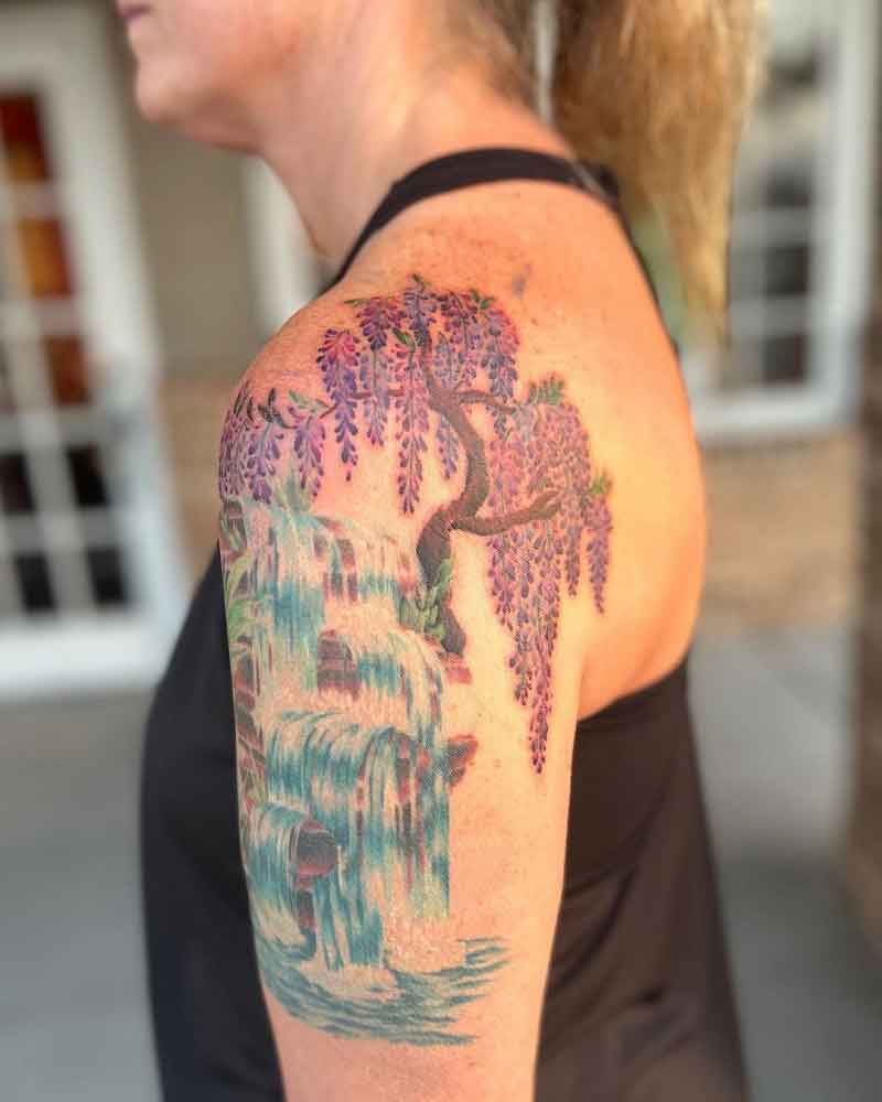 Wisteria Tree Tattoo 1