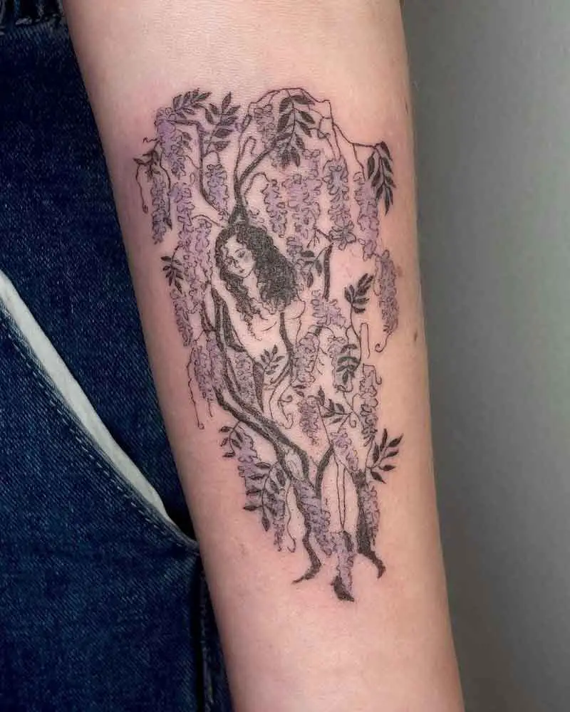 Wisteria Tree Tattoo 2