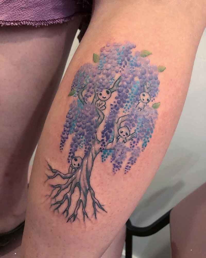 Wisteria Tree Tattoo 4