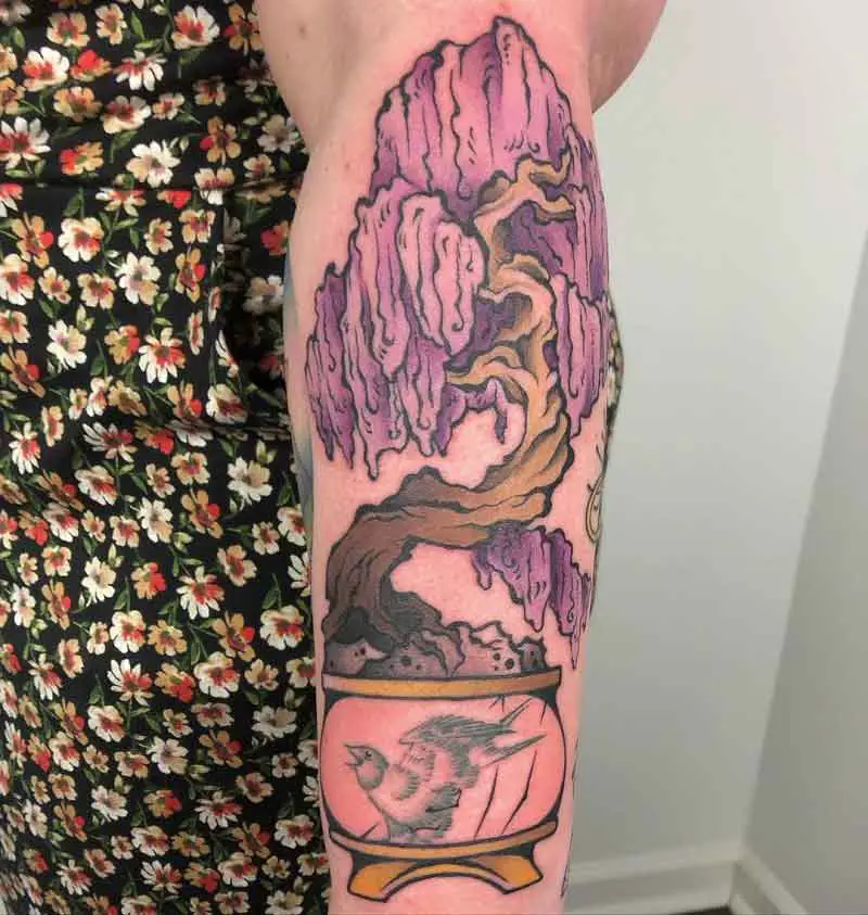 Wisteria Tree Tattoo 5