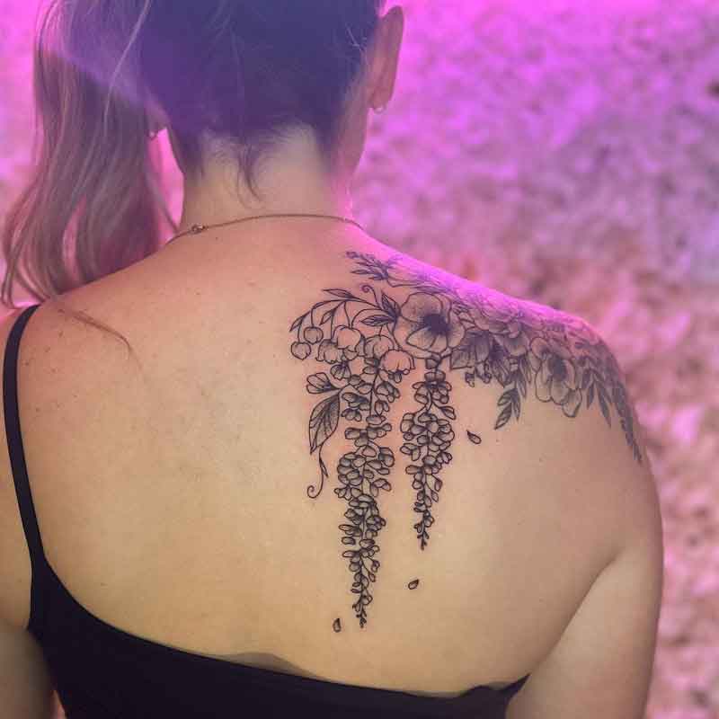 Wisteria Vine Tattoo 1