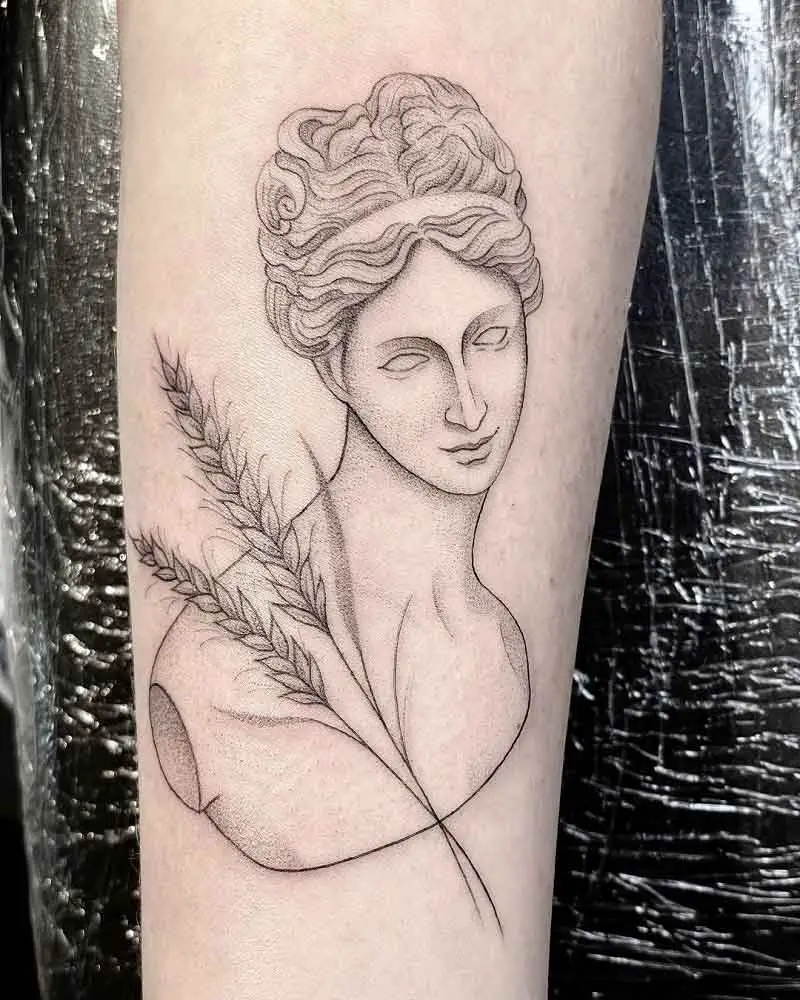 Aphrodite Tattoo Sketch 5