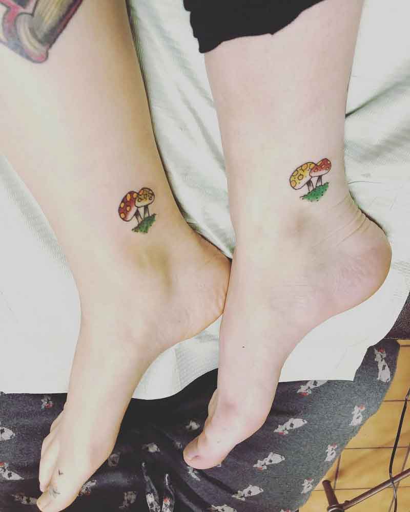 Matching Mushroom Tattoos 2