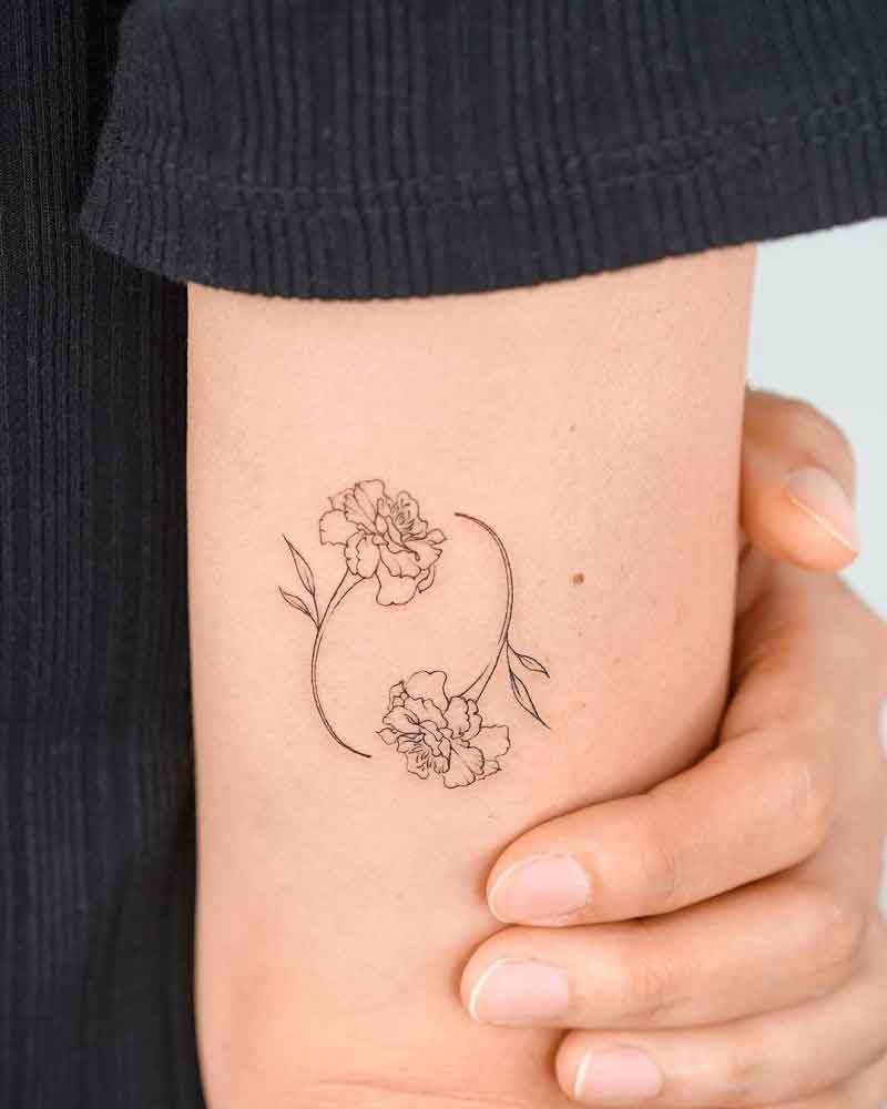 Minimalist Marigold Tattoo 5