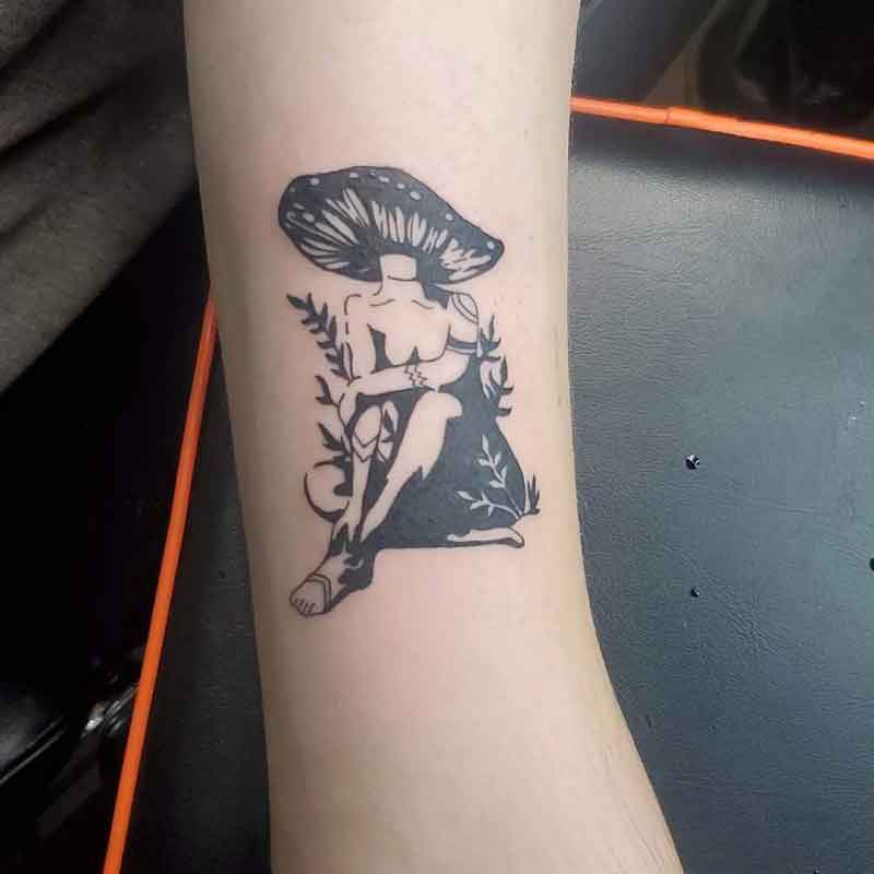 Mushroom Lady Tattoo 1