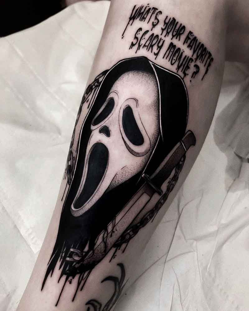 Scream Ghostface Tattoo 3