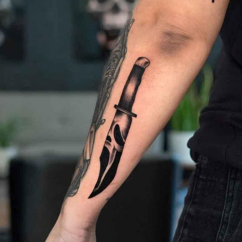 Scream Knife Tattoo 1