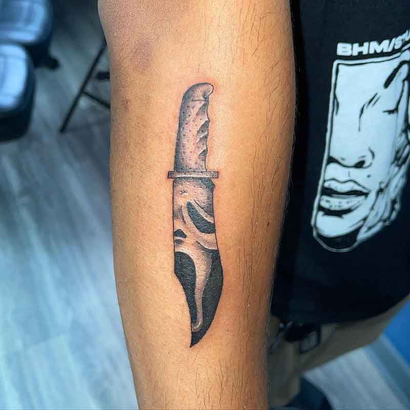 Scream Knife Tattoo 3