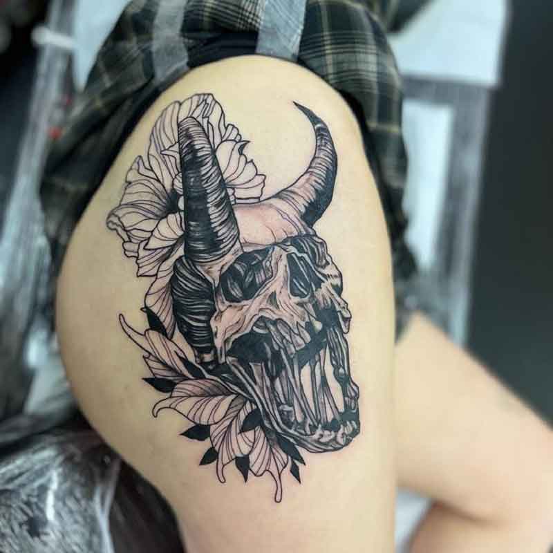 Screaming Skull Tattoo 1