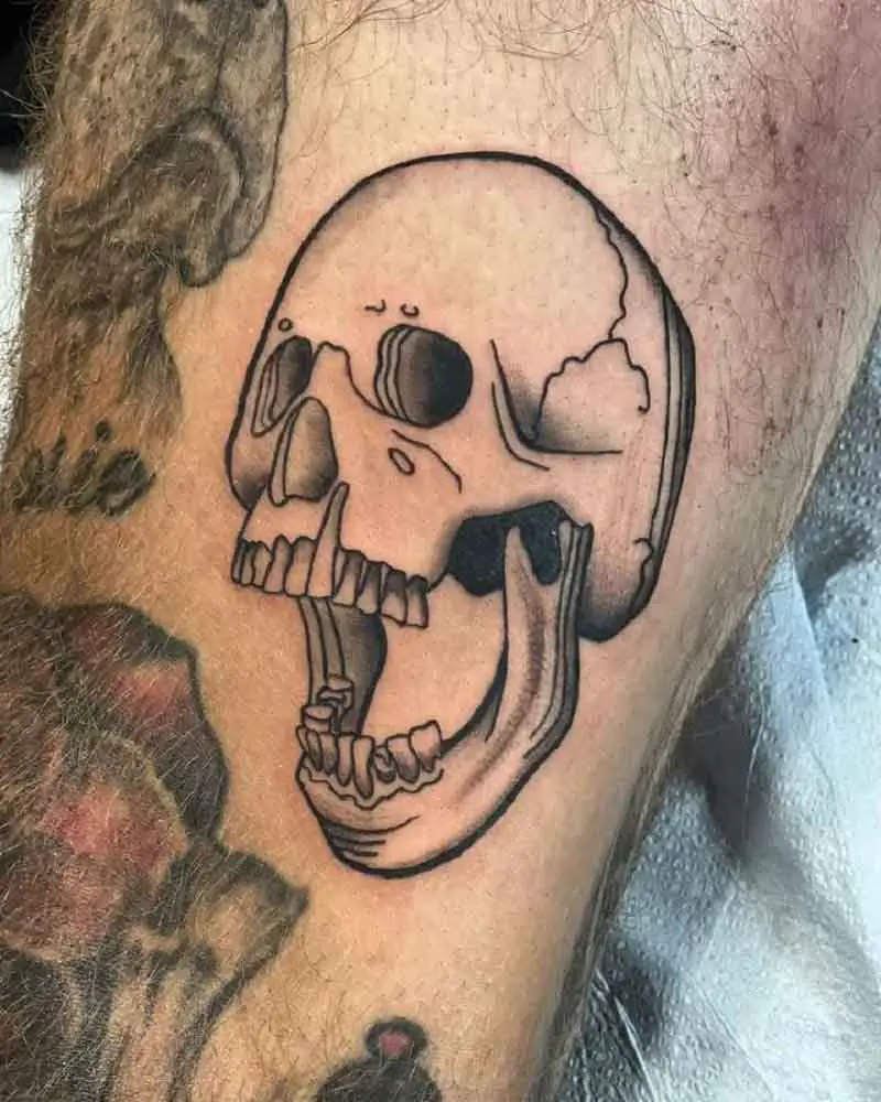 Screaming Skull Tattoo 2