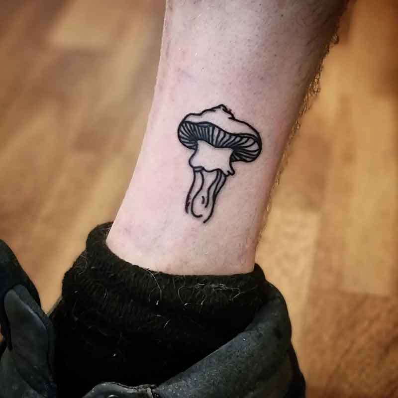 Simple Mushroom Tattoo 2
